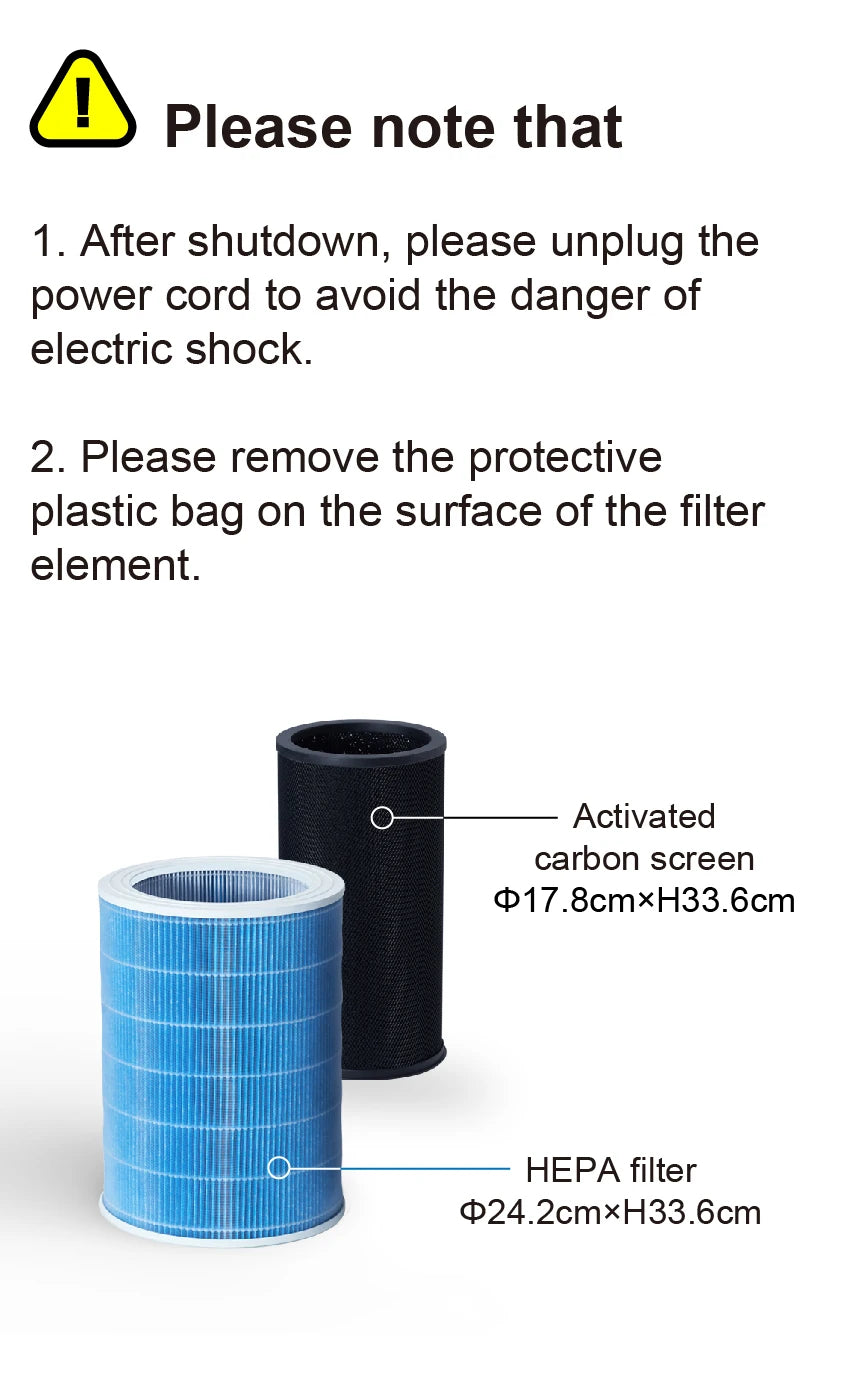 SOTO-Y8 & BK100 Activated Carbon Filter